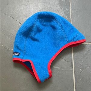 Patagonia Kids Blue and Red Fleece Hat